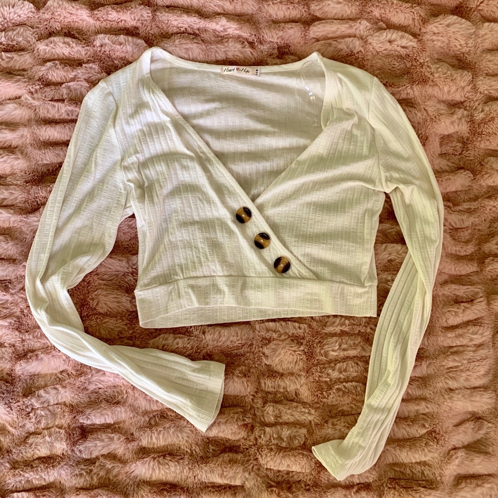 White crop top